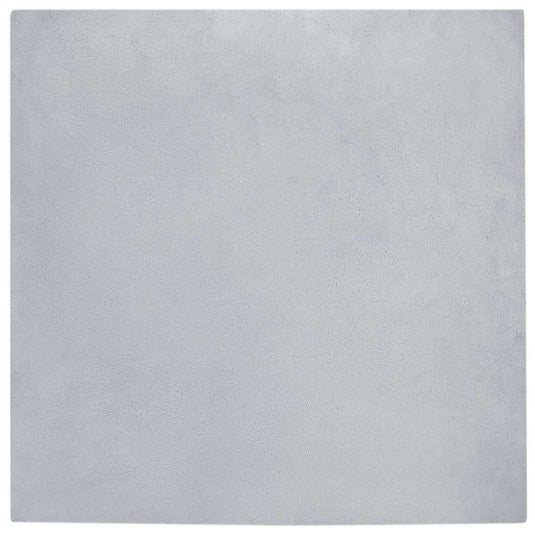 Vidaxl nep konijnenbont tapijt olite grijs 200 x 200 cm polyester