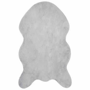 Vidaxl nep konijnenbont tapijt olite grijs 50 x 80 cm polyester