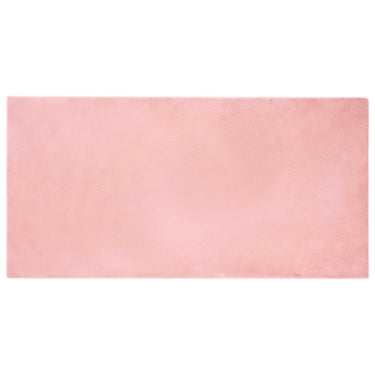 Vidaxl nep konijnenbont tapijt olite roze 100 x 200 cm polyester
