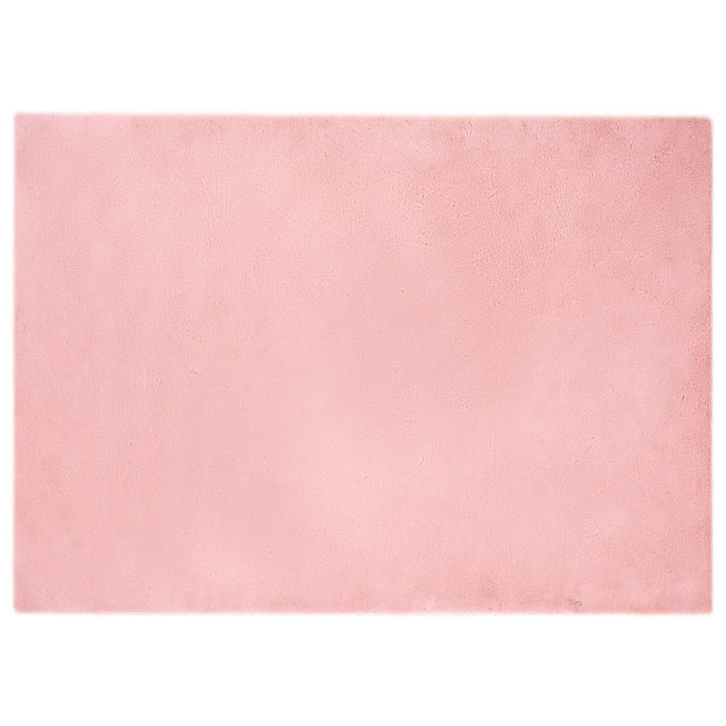 Load image into Gallery viewer, Vidaxl nep konijnenbont tapijt olite roze 200 x 280 cm polyester
