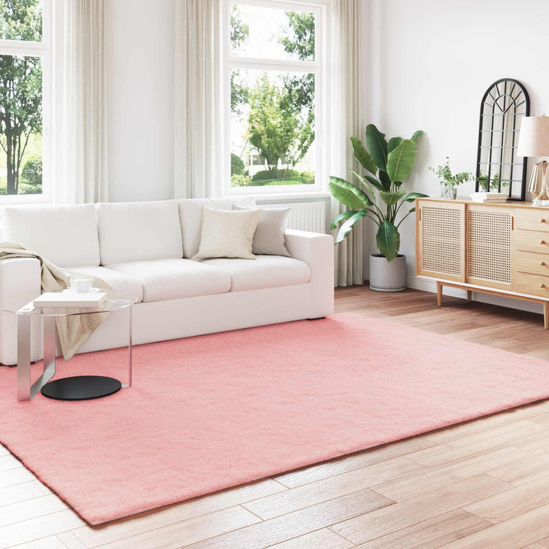 Load image into Gallery viewer, Vidaxl nep konijnenbont tapijt olite roze 240 x 340 cm polyester
