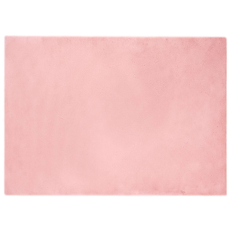 Load image into Gallery viewer, Vidaxl nep konijnenbont tapijt olite roze 240 x 340 cm polyester
