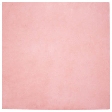 Vidaxl nep konijnenbont tapijt olite roze 120 x 120 cm polyester