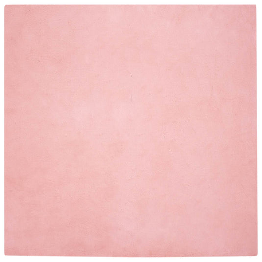 Vidaxl nep konijnenbont tapijt olite roze 160 x 160 cm polyester
