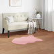 Vidaxl nep konijnenbont tapijt olite roze 50 x 80 cm polyester