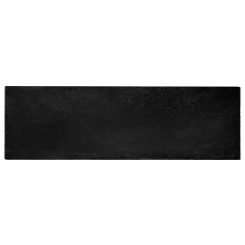 Load image into Gallery viewer, Vidaxl nep konijnenbont tapijt olite zwart 80 x 250 cm polyester
