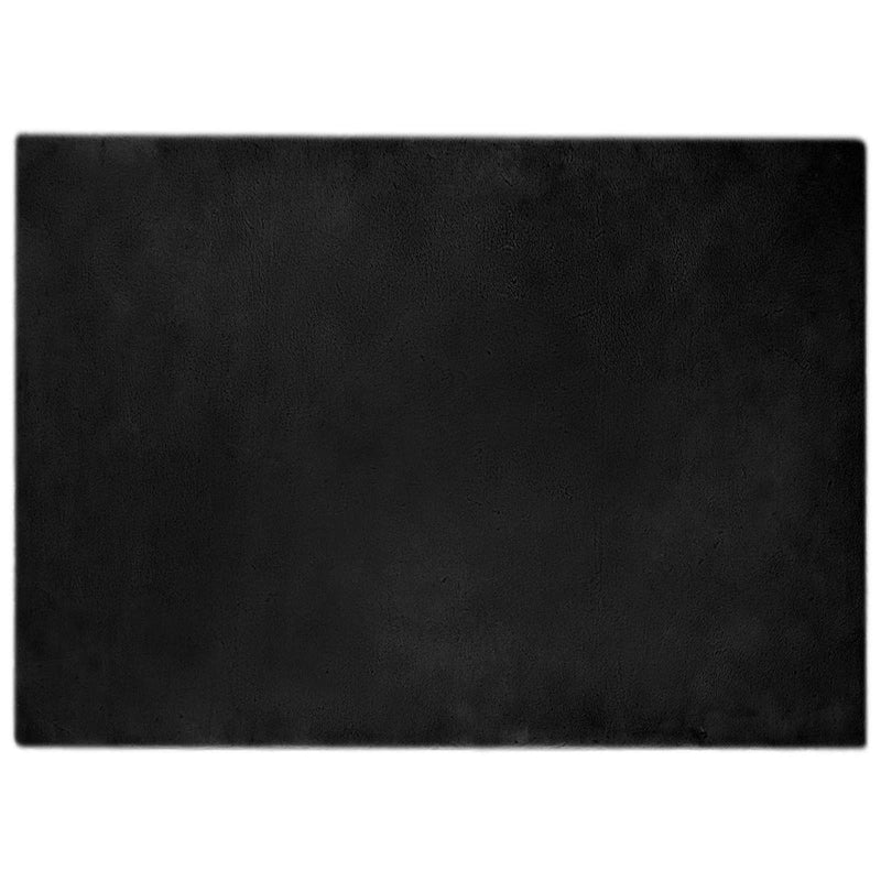 Load image into Gallery viewer, Vidaxl nep konijnenbont tapijt olite zwart 200 x 280 cm polyester
