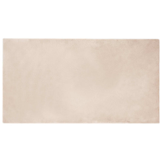 Vidaxl nep konijnenbont tapijt olite taupe 60 x 110 cm polyester