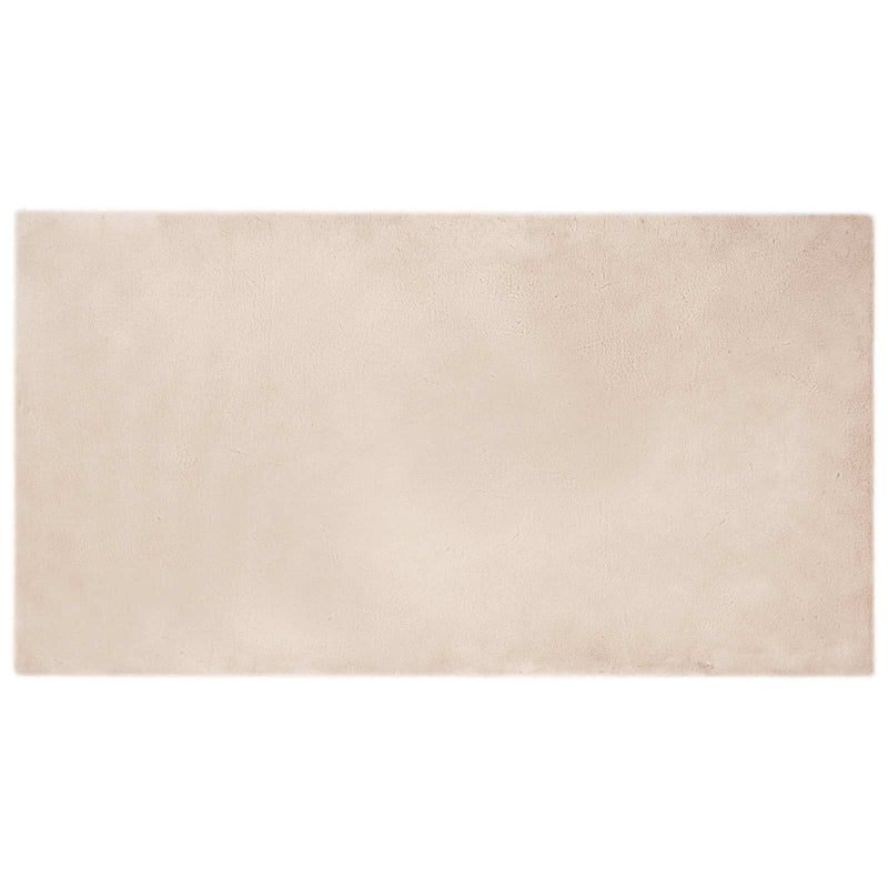 Load image into Gallery viewer, Vidaxl nep konijnenbont tapijt olite taupe 80 x 150 cm polyester
