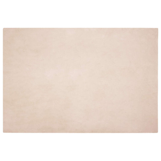 Vidaxl nep konijnenbont tapijt olite taupe 140 x 200 cm polyester