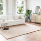 Vidaxl nep konijnenbont tapijt olite taupe 240 x 340 cm polyester