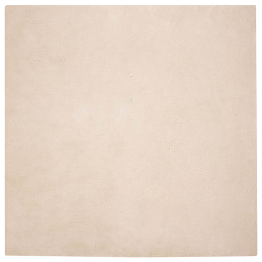 Vidaxl nep konijnenbont tapijt olite taupe 240 x 240 cm polyester