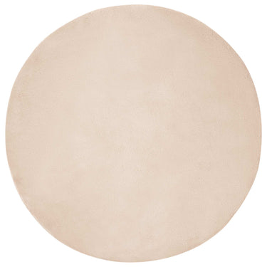 Vidaxl nep konijnenbont tapijt olite taupe ø 80 cm polyester