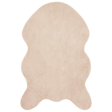 Vidaxl nep konijnenbont tapijt olite taupe 50 x 80 cm polyester