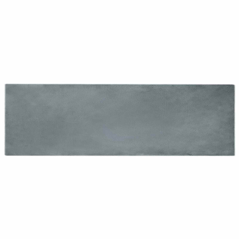Load image into Gallery viewer, Vidaxl nep konijnenbont tapijt olite antraciet 80 x 250 cm polyester
