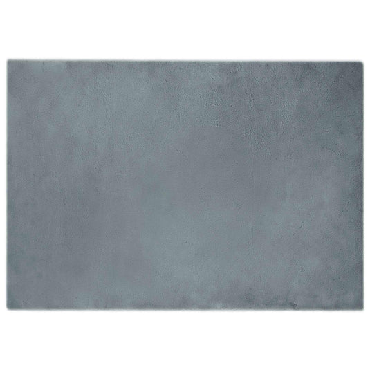 Vidaxl nep konijnenbont tapijt olite antraciet 120 x 170 cm polyester