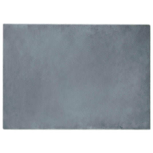 Vidaxl nep konijnenbont tapijt olite antraciet 200 x 280 cm polyester