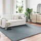 Vidaxl nep konijnenbont tapijt olite antraciet 200 x 200 cm polyester