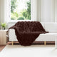 Vidaxl neppels konijnenbont deken olite kameel 130 x 150 cm polyester