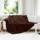 Vidaxl neppels konijnenbont deken olite 4 pcs kameel 240 x 270 cm