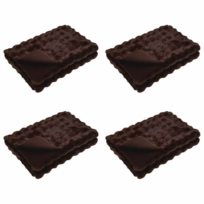 Load image into Gallery viewer, Vidaxl neppels konijnenbont deken olite 4 pcs kameel 240 x 270 cm
