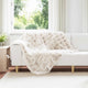 Vidaxl neppels konijnenbont deken olite 4 pcs wit 130 x 150 cm