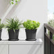 Vidaxl ronde bloempot 24 pcs zwart ø 17 x 14 cm kunststof