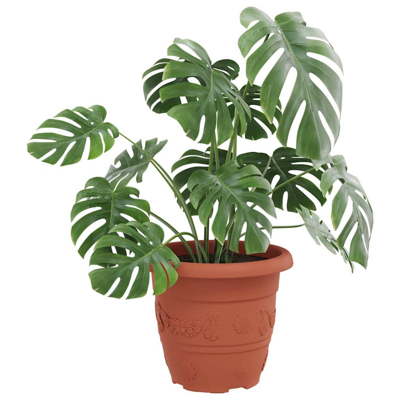 Load image into Gallery viewer, Vidaxl ronde bloempot 24 pcs baksteenrood ø 26 x 21.5 cm kunststof
