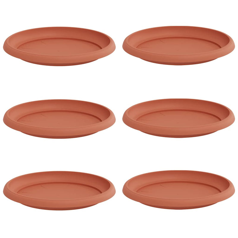 Load image into Gallery viewer, Vidaxl ronde bloemenschalen 6 pcs baksteenrood ø 21,5 x 2,5 cm
