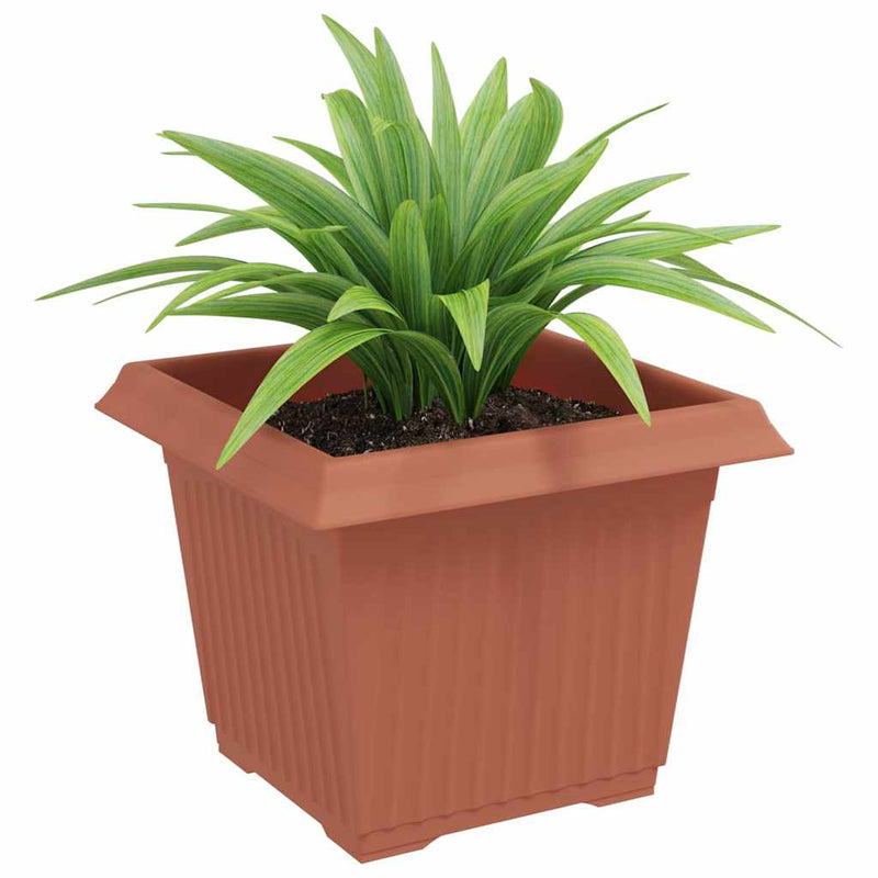 Load image into Gallery viewer, Vidaxl vierkante bloempot 6 pcs baksteenrood 23 x 23 x 17,5 cm
