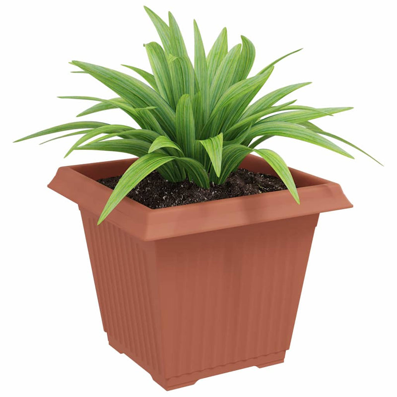 Load image into Gallery viewer, Vidaxl vierkante bloempot 24 pcs baksteenrood 38 x 38 x 30 cm
