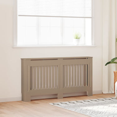 Vidaxl radiatorafdekking 2 pcs bruin 152 x 19 x 81,5cm bewerkt hout