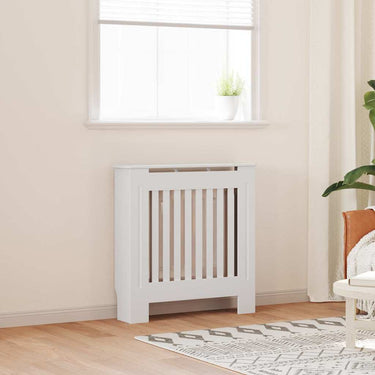 Vidaxl radiatorafdekking 2 pcs wit 78 x 19 x 81,5cm bewerkt hout