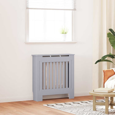 Vidaxl radiatorafdekking grijs 78 x 19 x 81,5cm bewerkt hout