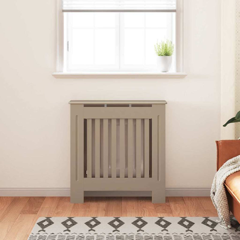 Load image into Gallery viewer, Vidaxl radiatorafdekking bruin 78 x 19 x 81,5cm bewerkt hout
