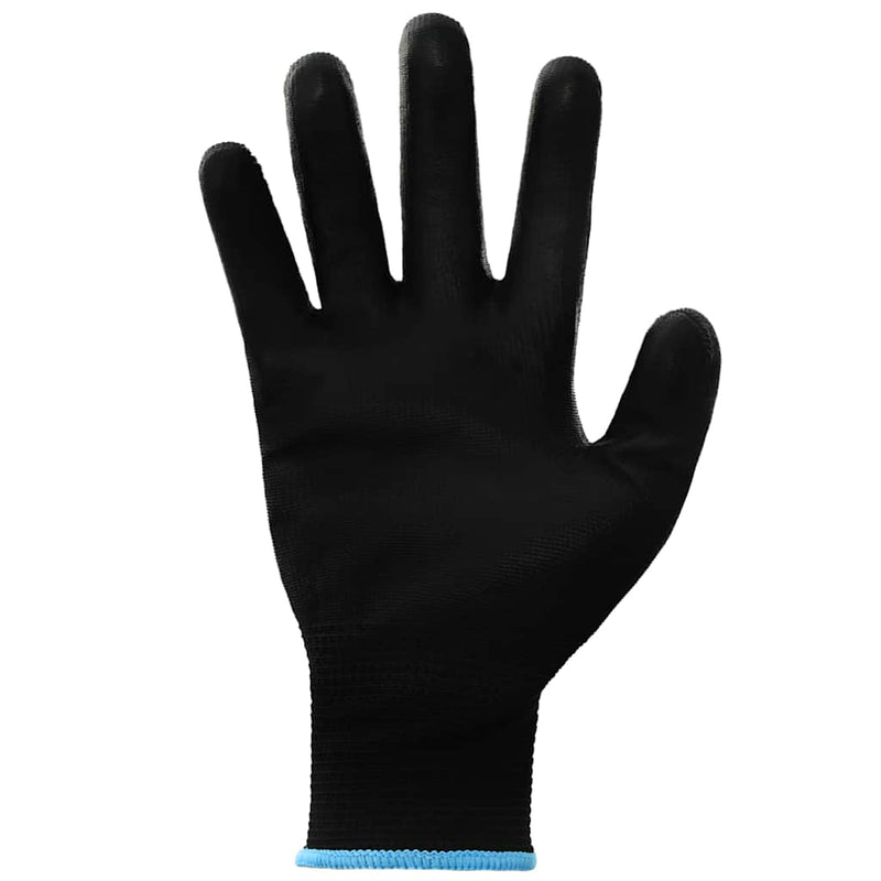 Load image into Gallery viewer, Vidaxl werkhandschoenen 12 pcs zwart 9 l polyester
