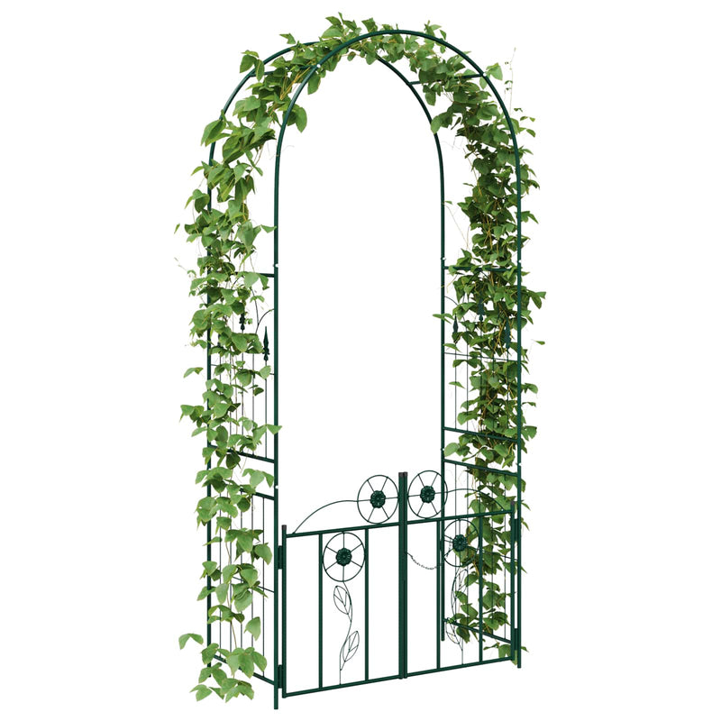Load image into Gallery viewer, Vidaxl tuin boog met slot groen 102 x 50 x 218 cm
