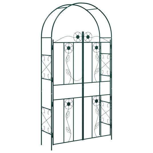 Vidaxl tuin boog effen groen 115 x 37 x 226 cm