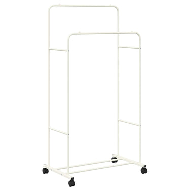 Vidaxl kledingrek effen wit 80 x 53 x 156 cm