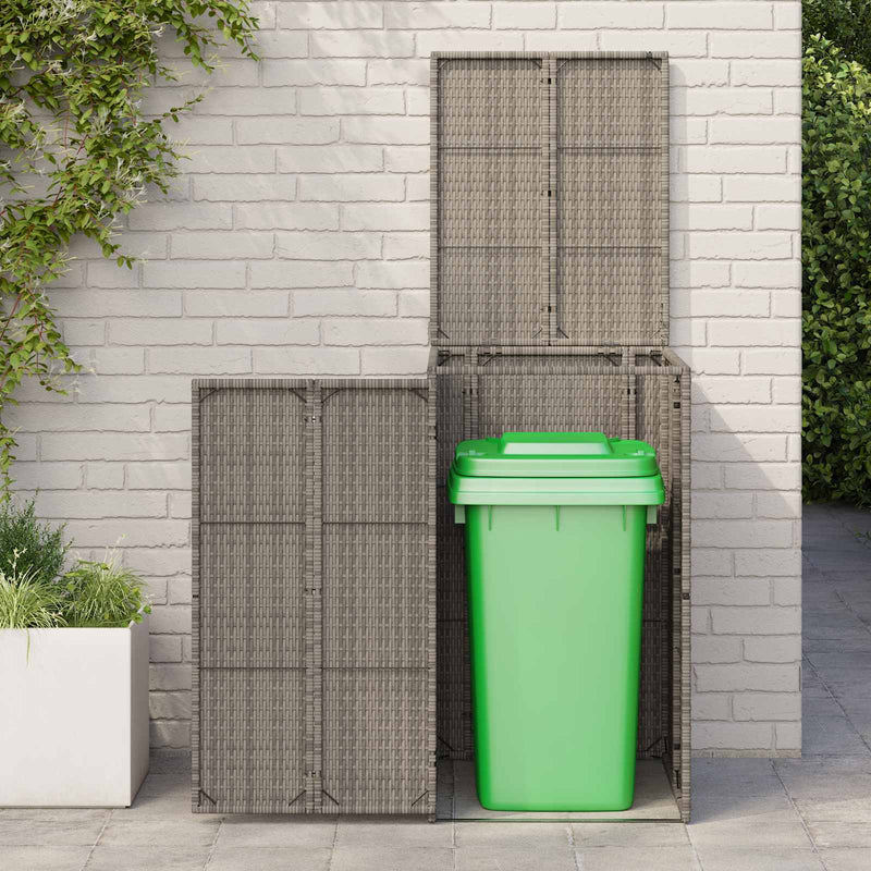 Load image into Gallery viewer, Vidaxl afvalbak box grijs 65 x 80 x 115 cm polyetheen
