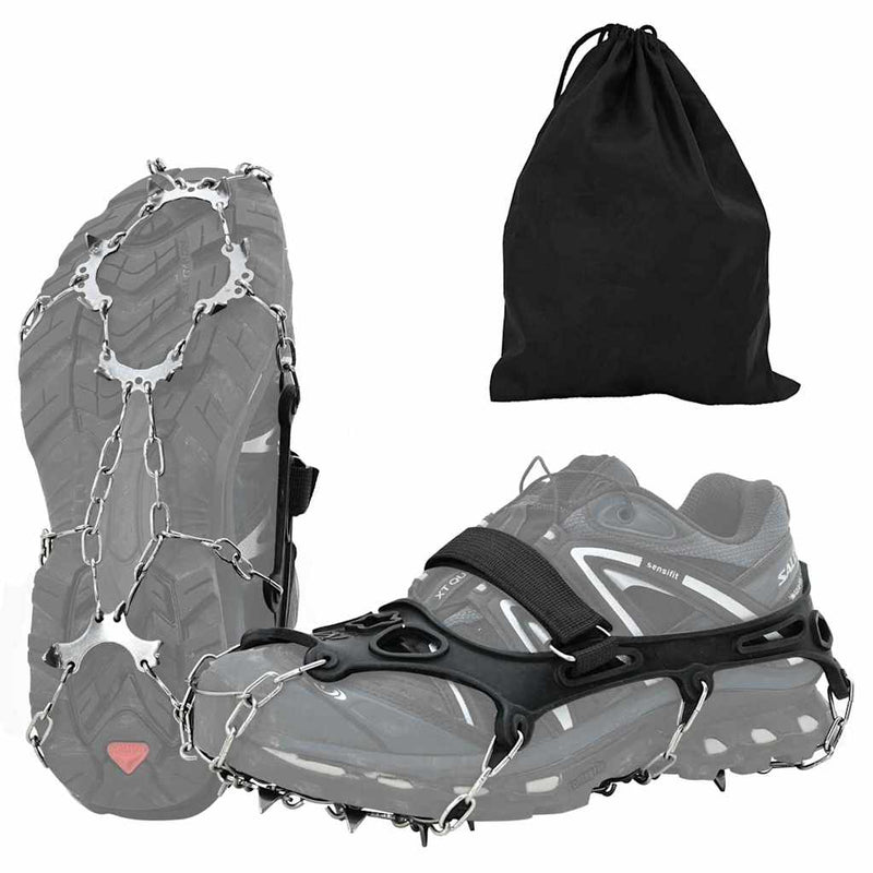 Load image into Gallery viewer, Vidaxl ijs-klemmen voor schoenen zwart l

