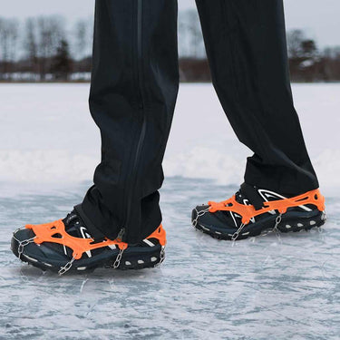 Vidaxl ijs-klemmen voor schoenen oranje xl