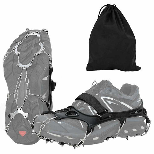 Vidaxl ijs-klemmen voor schoenen zwart xl