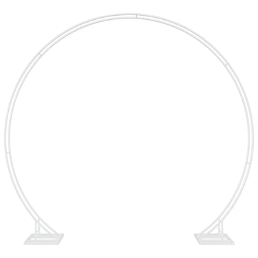 Vidaxl trouwrand wit 220 x 45 x 200 cm staal