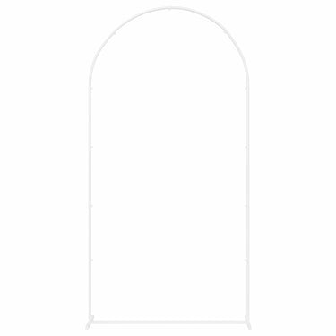 Vidaxl trouwrand wit 100 x 39 x 200 cm staal