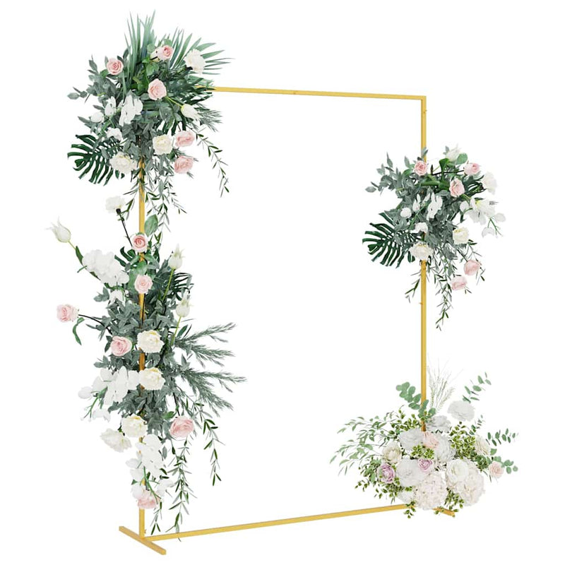 Load image into Gallery viewer, Vidaxl trouwrand goud 150 x 49,5 x 200 cm staal
