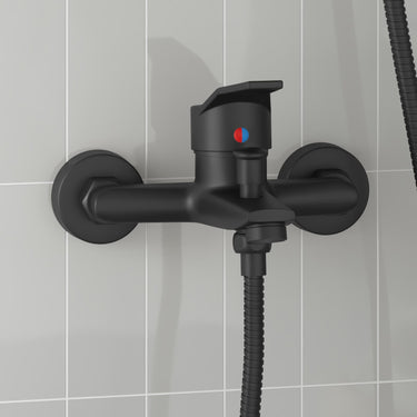 Vidaxl douchemengkraan zwart g 1 2 inch