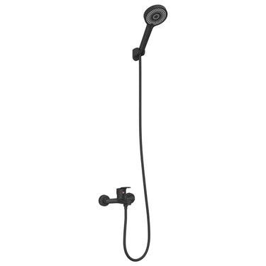 Vidaxl doucheset zwart g 1 2 inch