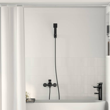 Vidaxl doucheset zwart g 1 2 inch