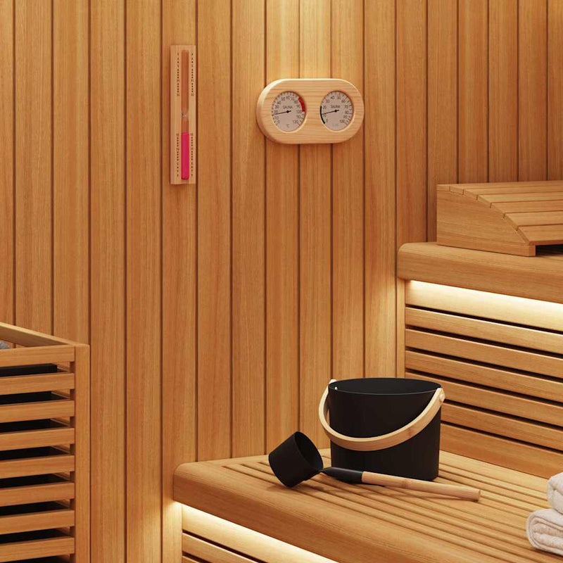 Load image into Gallery viewer, Vidaxl sauna accessoire set 4 pcs zwart
